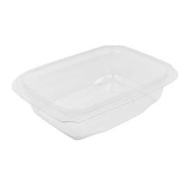 Plastové Misky s Integrovaným Víčkem PET 600ml 180x140x40mm (65 Ks)