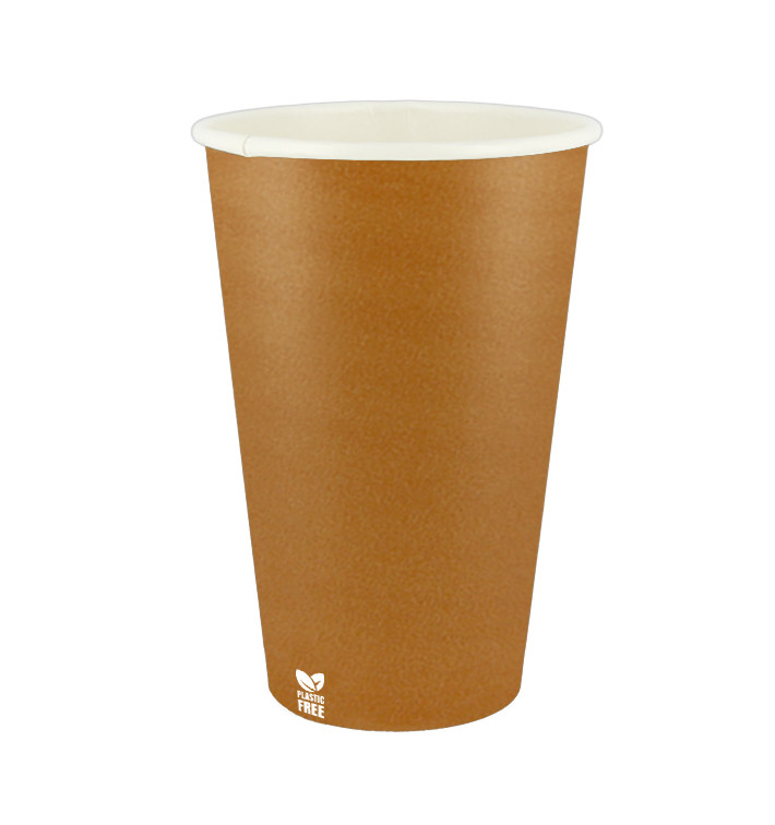 Papírový Kelímek Bez Plastů 16 Oz/480ml "Karamel" Ø9,0cm (1.000 Ks)