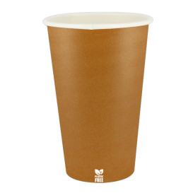 Papírový Kelímek Bez Plastů 16 Oz/480ml "Karamel" Ø9,0cm (1.000 Ks)