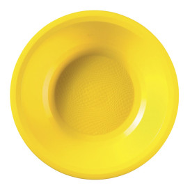 Plastové Talíř Hluboký Žlutá Round PP Ø195mm (50 Ks)