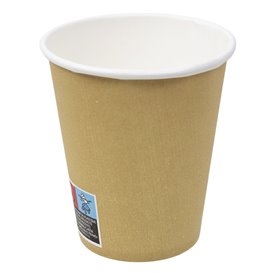 Kartonové Kelímek 9 Oz/280ml Kraft-Kraft Ø8,1cm (50 stuks) (50 Ks) 