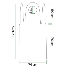 Zástěry Polyetylenové G80 76x120cm Bílý (1000 Ks)