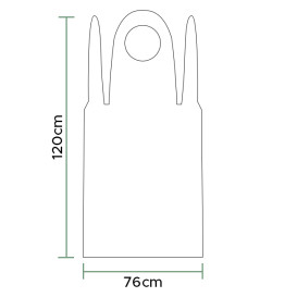 Zástěry Polyetylenové Block G160 76x120cm Modrý (500 Ks)