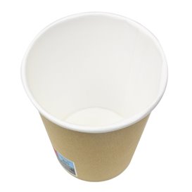 Kartonové Kelímek 9 Oz/280ml Kraft-Kraft Ø8,1cm (50 stuks) (50 Ks) 