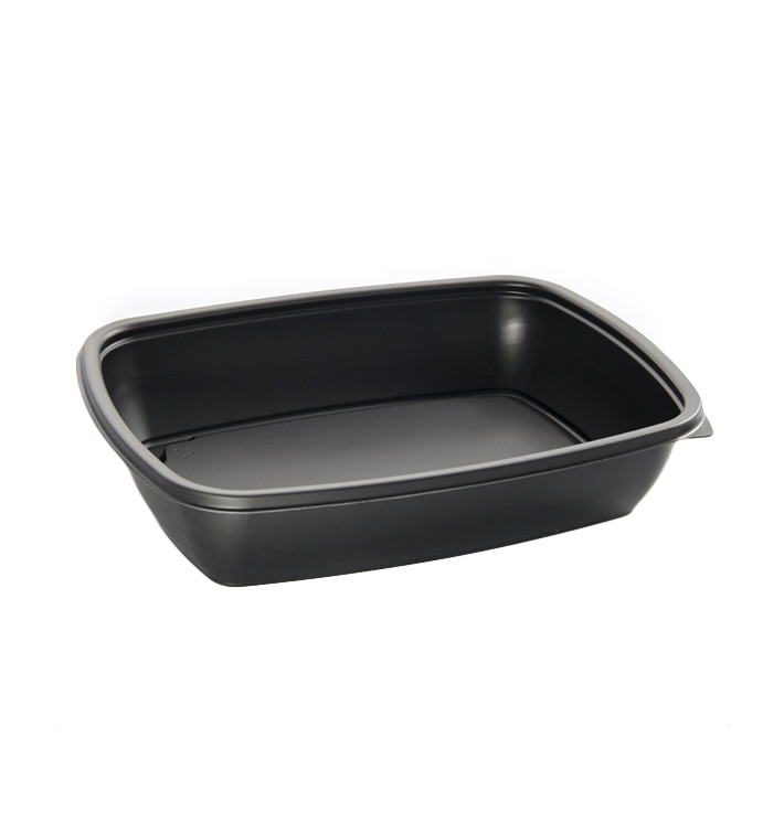 Plastové Obaly PP Černá 900ml 23x16,5cm (75 Ks)