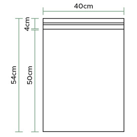 Tašky s Polypropylen CPP s Oknem Samolepící 40x50cm G160 (1000 Ks)