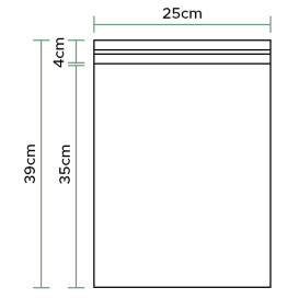 Tašky s Polypropylen CPP s Oknem Samolepící 25x35cm G160 (1000 Ks)