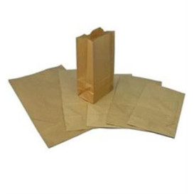 Papírové Sáčky bez Plochým Kraft Hnědý 15+9x28cm (25 Kousky)
