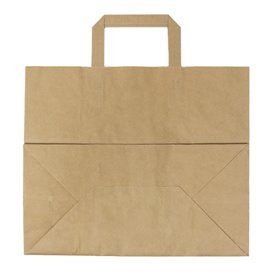 Papírové Tašky Kraft s Plochým Ouškem 70g/m² 32+22x26cm (250 Ks)