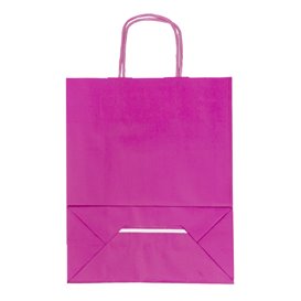 Papírové Tašky Fuchsie s Ouškems 100g/m² 22+9x23cm (200 Ks)