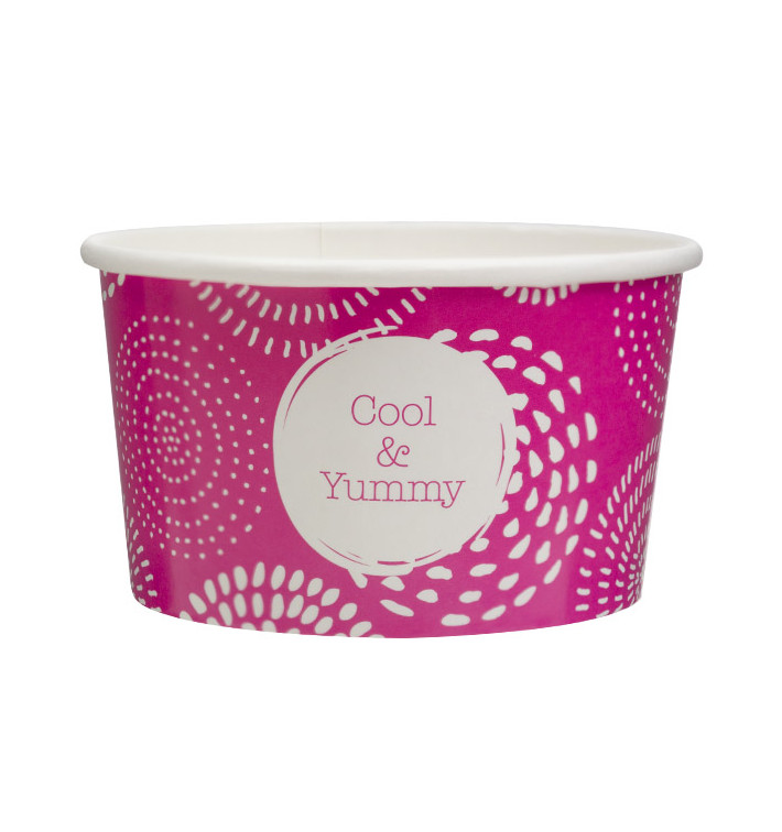 Kartonová Miska na Zmrzlinu 6,5oz/195ml " Cool&Yummy " 12(60 Ks)