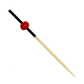 Napichovátko Bambusové Červeno-Černé 7cm (100 Ks)