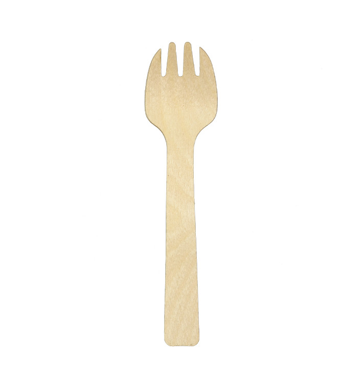 Dřevěný Vidlička Spork 10,5cm (1.200 Ks)