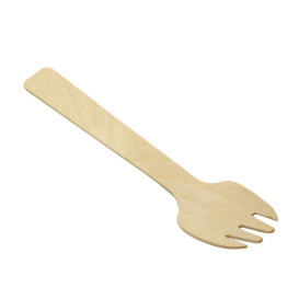 Dřevěný Vidlička Spork 10,5cm (1.200 Ks)