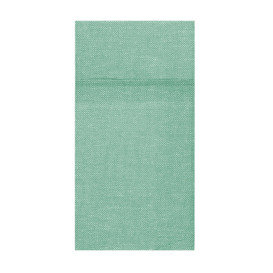 Kapsička na Příbory Papírové Džíny Zelený 40x40cm (30 Ks)
