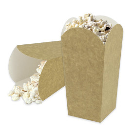 Krabička na Popcorn Málo Kraft 45g 6,5x8,5x15cm (25 Ks)