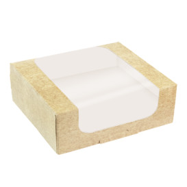 Čtvercový Kartonový Kontejner PackiPack Vision Kraft 21x21x10cm (X Ks)