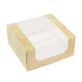 Čtvercový Kartonový Kontejner PackiPack Vision Kraft 10x10x8cm (X Ks)