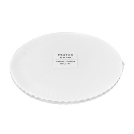 Kartonové Talíře Kulatý Bílý Ø27cm 550g/m² (50 Ks)