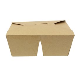 Krabička Americký Kraft-Kraft 2 Přihrádkami 17x13,5x6,5cm 1.000ml (25 Ks)