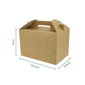 Menu Box Kraft 225x145x150mm (150 Ks)