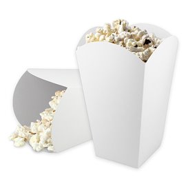 Krabička na Popcorn Velkým Bílá 150gr 8,7x13x20,3cm (250 Ks)