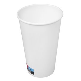 Kartonové Kelímek 16 Oz/500ml Bílý Ø9cm (25 Ks)