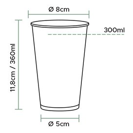 Kartonové Kelímek 12Oz/360ml " Enjoy " Ø8,0cm (2000 Ks)