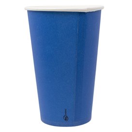 Kartonový kelímek „Colours“ modrý 600ml Ø9,4cm (320 Ks)