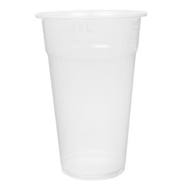 Plastové Kelímky PP Opakovaně Použitelné Průhledné 550ml Ø9,0cm (75 Ks)