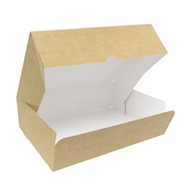 Krabička pro Cukrárny Karton Kraft 20,4x15,8x6cm 1kg (20 Ks)