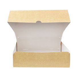 Krabička pro Cukrárny Karton Kraft 20,4x15,8x6cm 1kg (20 Ks)